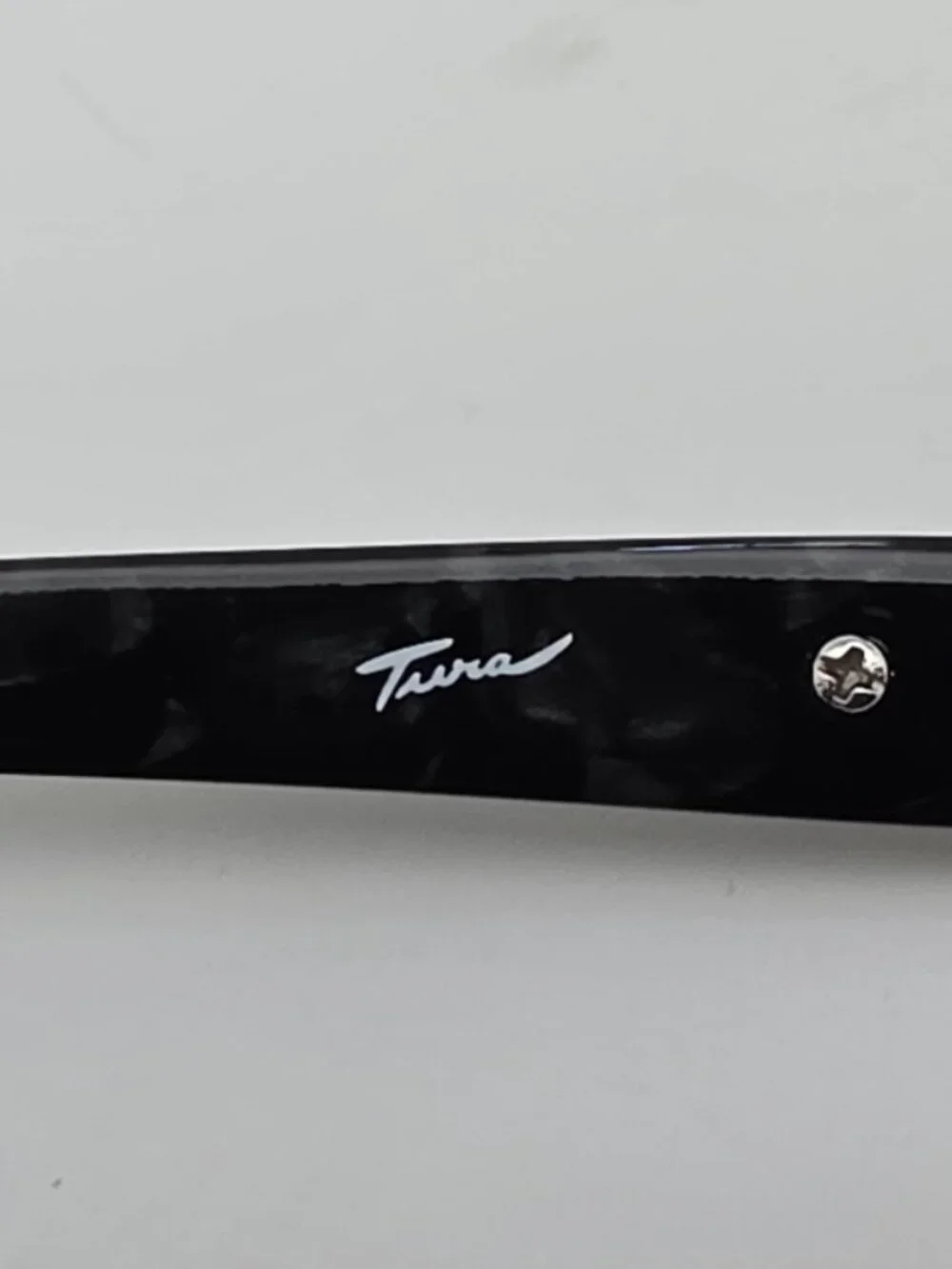 Tura TE202 Silver Black Tortoise Rhinestone Eyeglasses Frame Japan 54-17-135